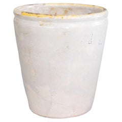 Petite 19th Century Gray Glazed Pot from Naples