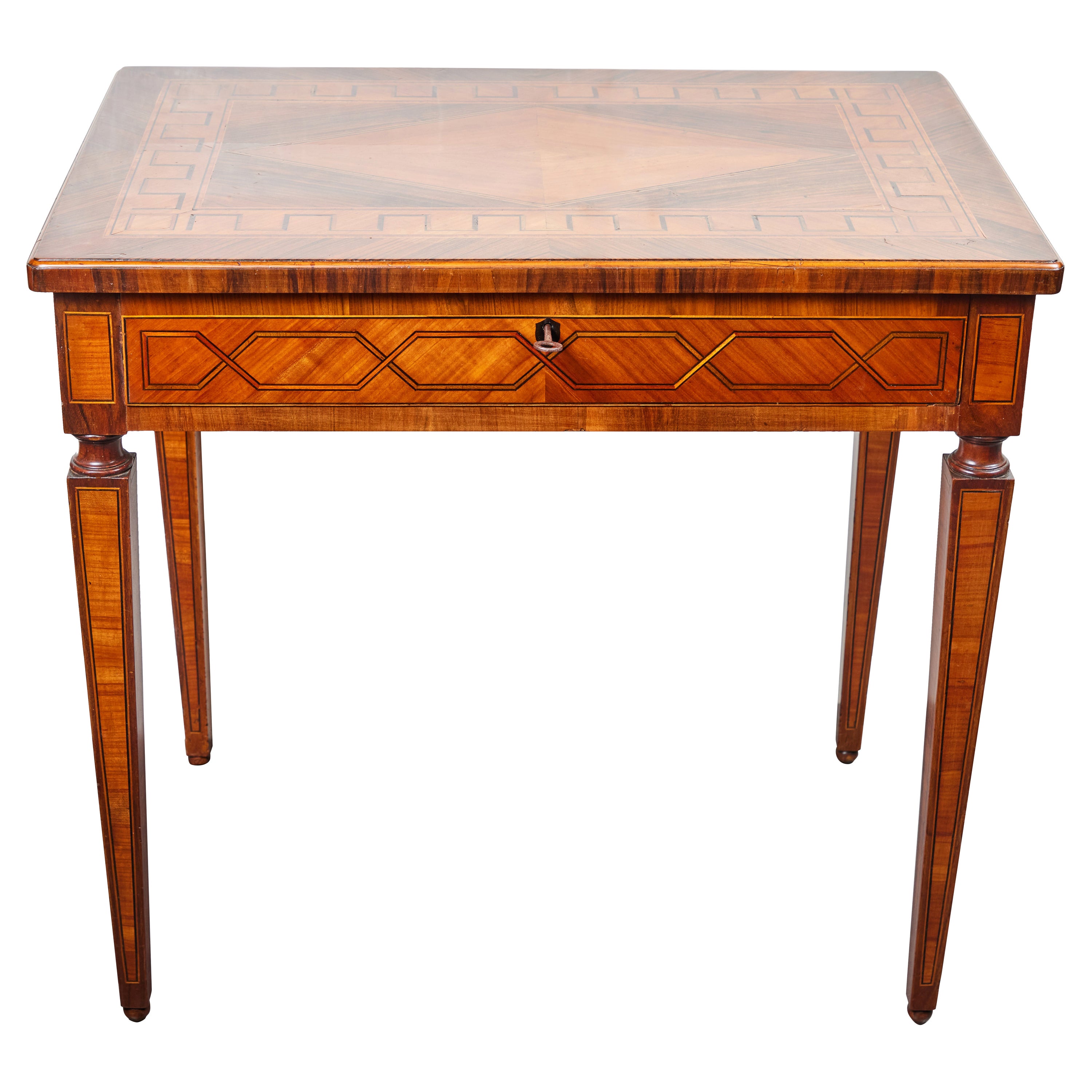 Petit bureau en placage du XIXe siècle