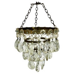 Antique Petite 3 Tier Waterfall Lampshade, Chandelier