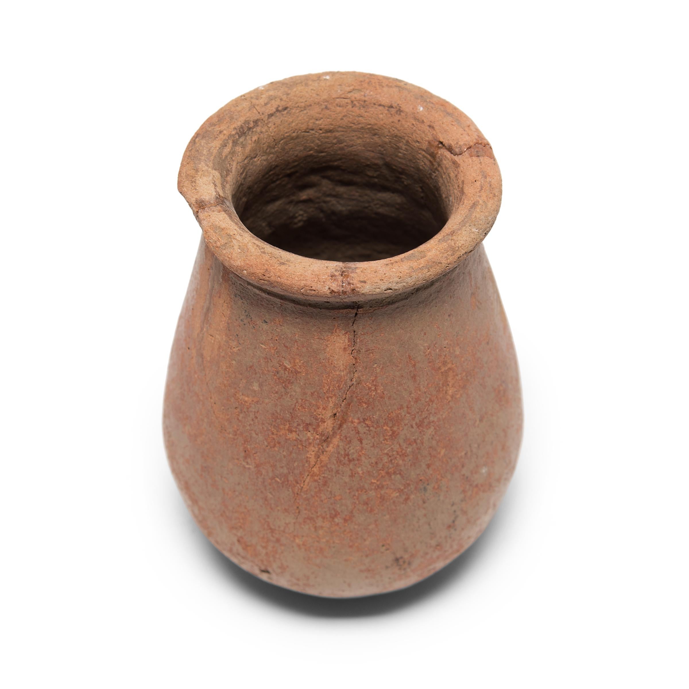 Primitive Petite African Redware Vessel For Sale