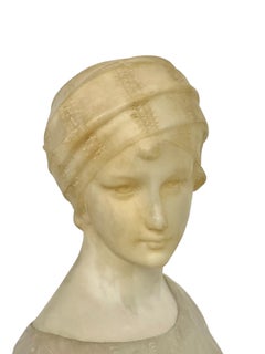 Buste en albâtre et marbre de Guglielmo Pugi