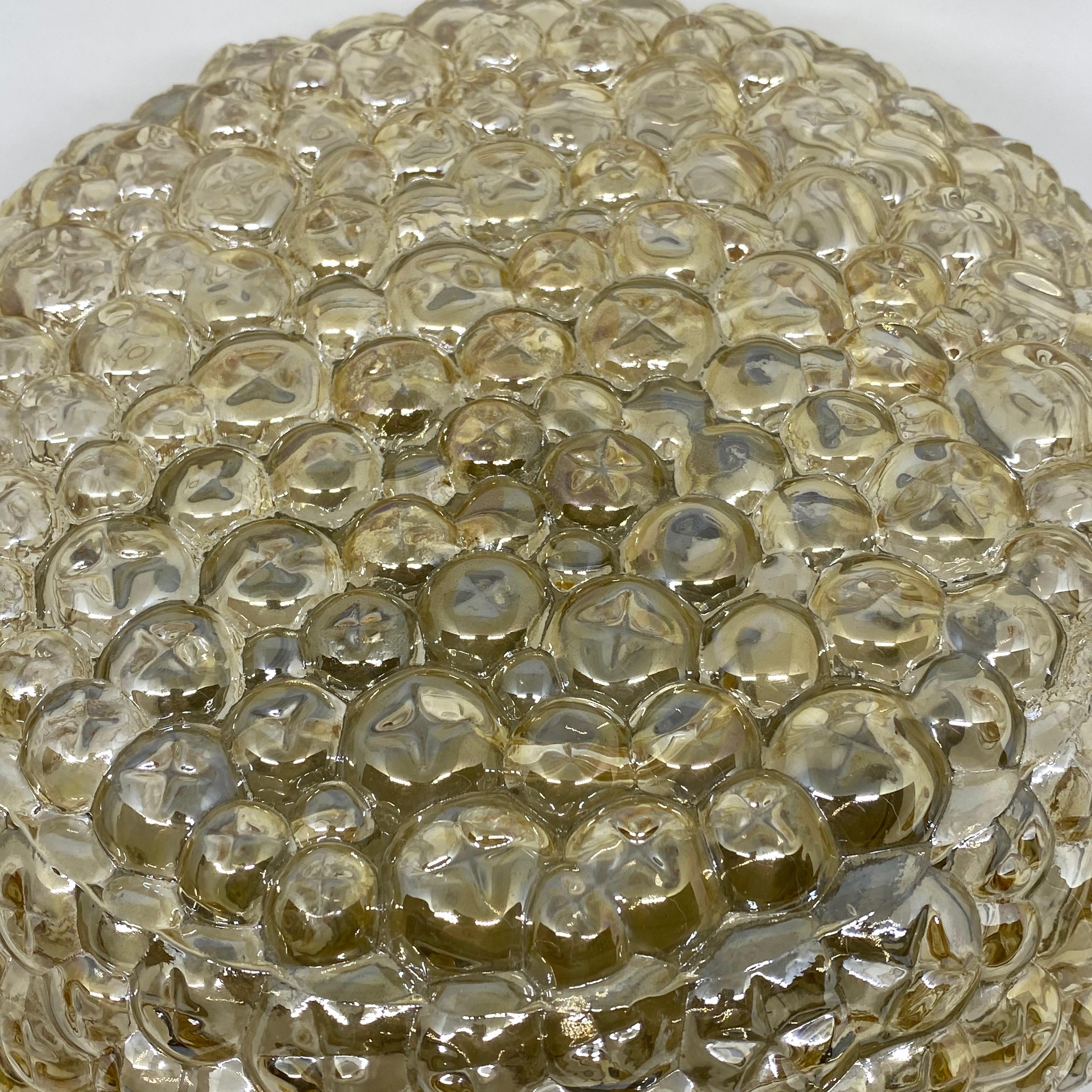 Pequeña lámpara de techo de cristal burbuja ámbar Massive Leuchten, Alemania en Bueno estado para la venta en Nuernberg, DE