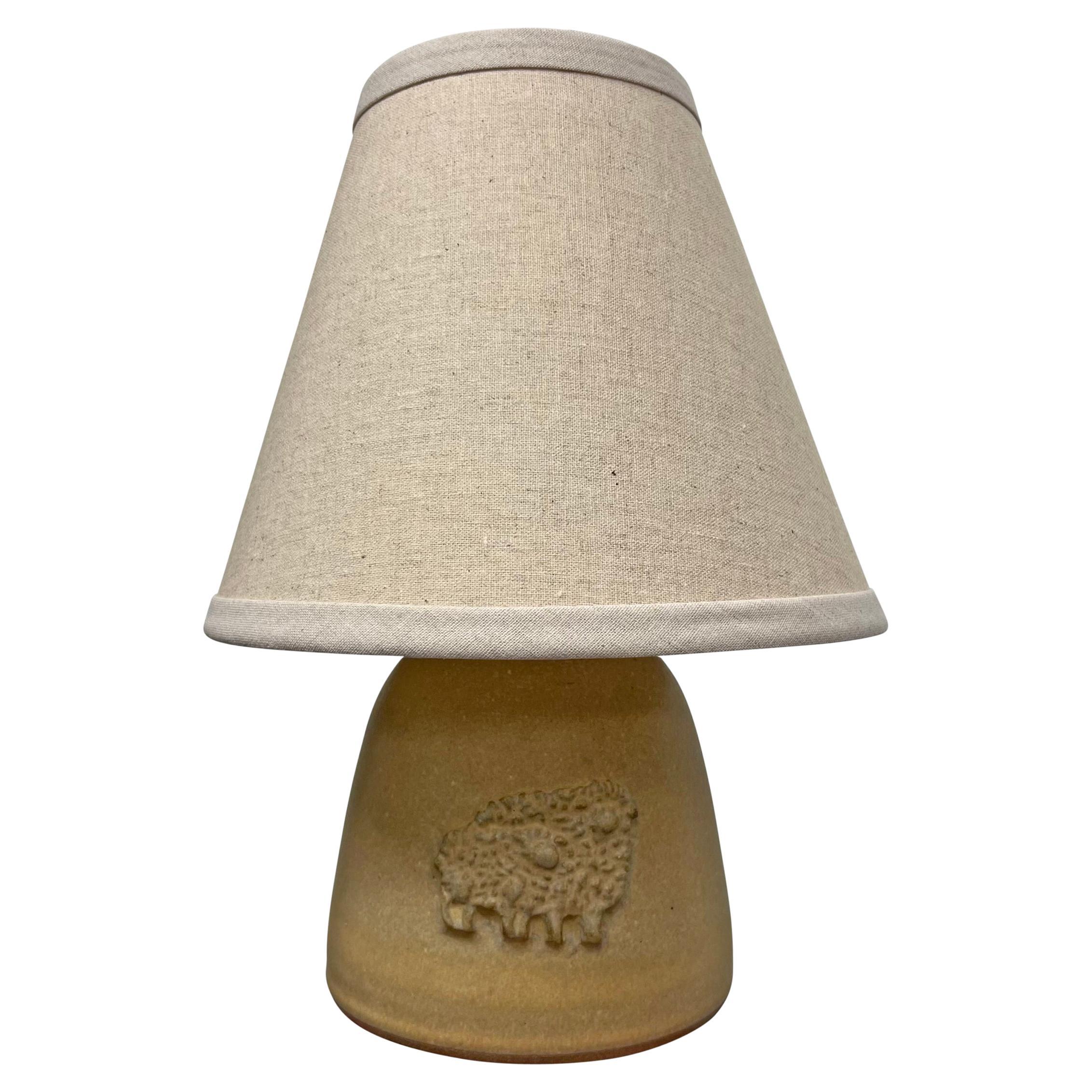 Petite American Ceramic Sheep Lamp