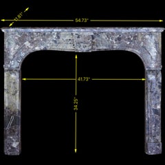 Petite and Fine European Antique Fireplace Surround for Timeless Interior