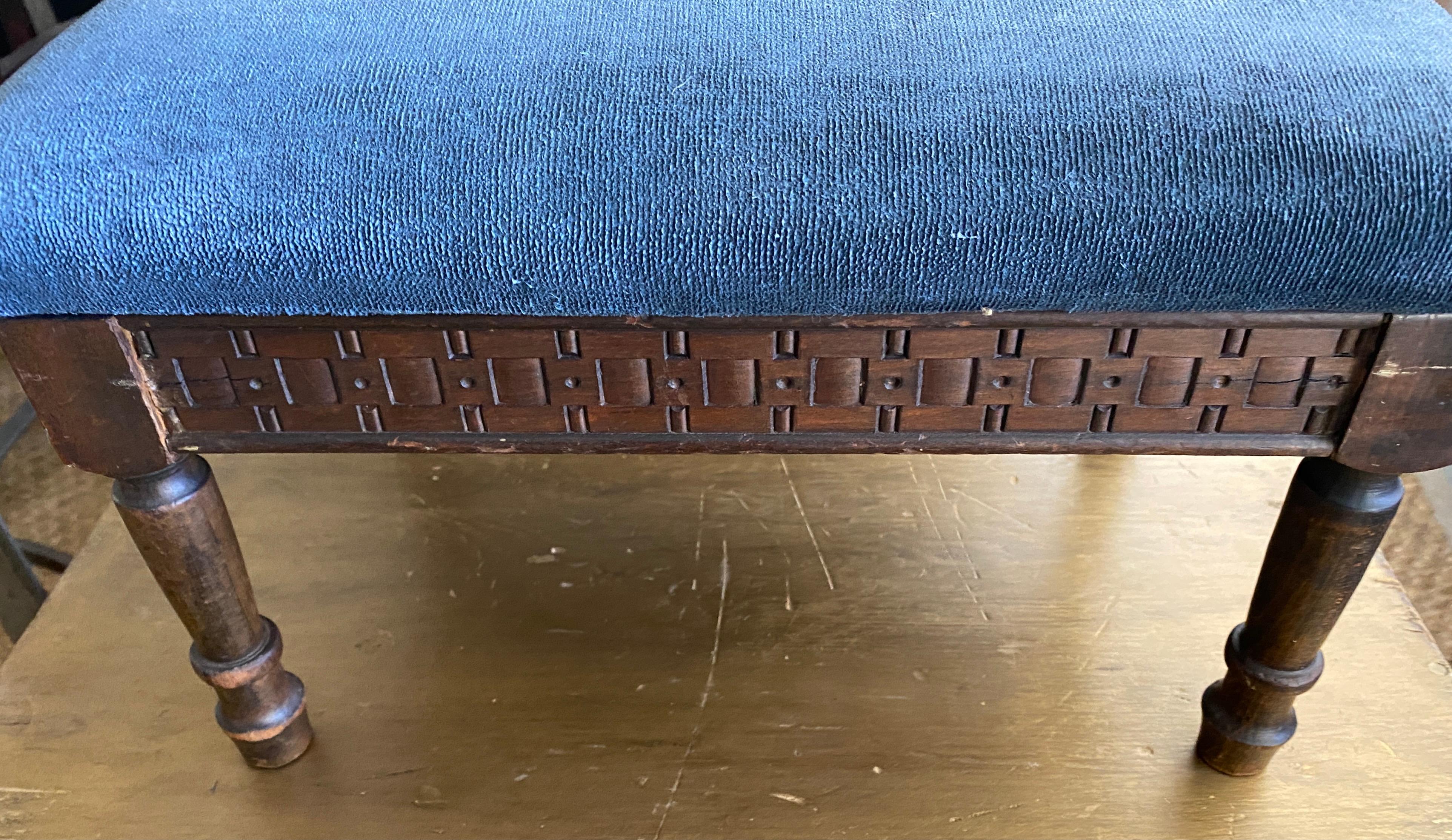 small antique footstool