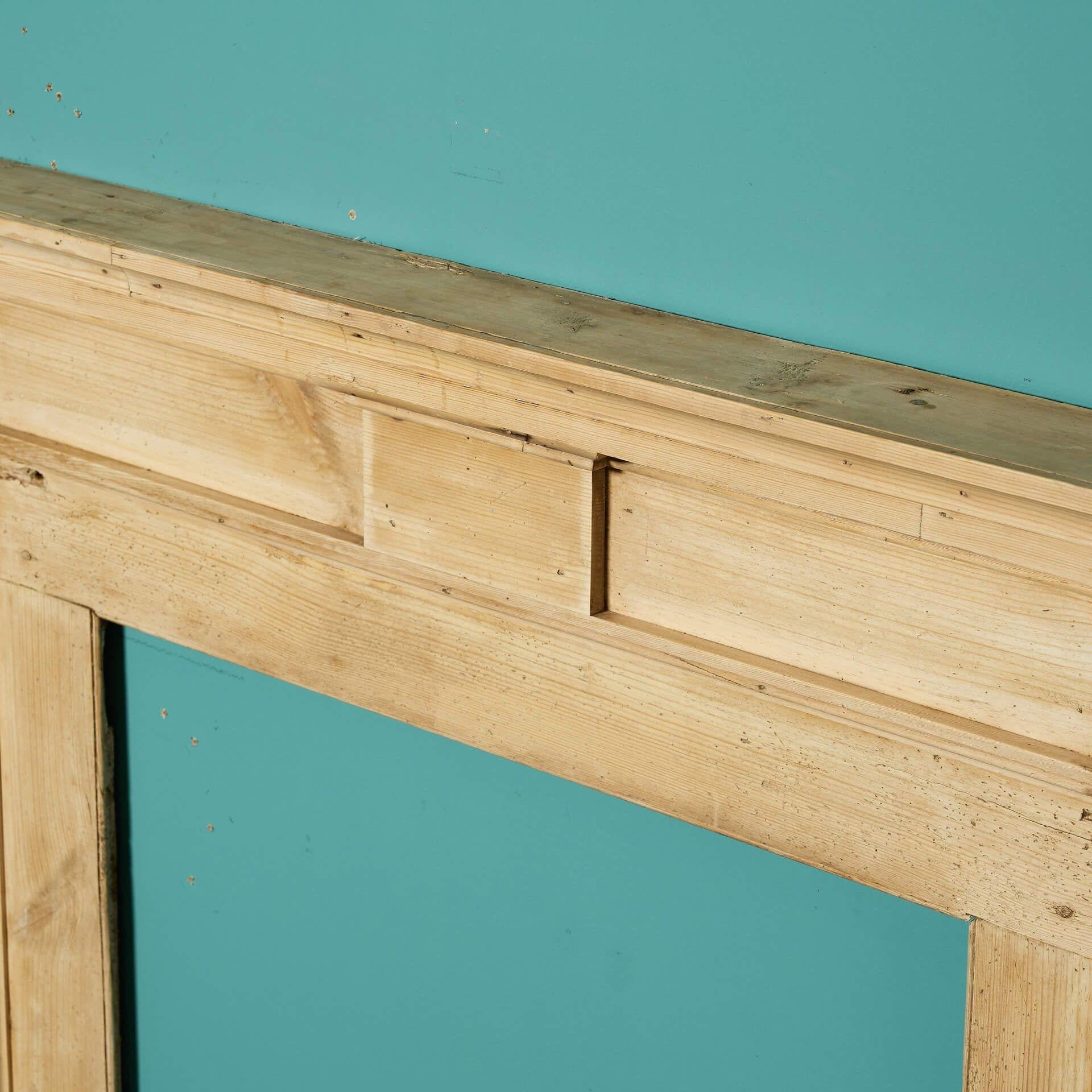 Georgian Petite Antique Pine Fireplace For Sale