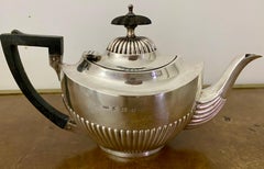 Antique Silver Bachelor Teapot, Regency Style, 19th Century