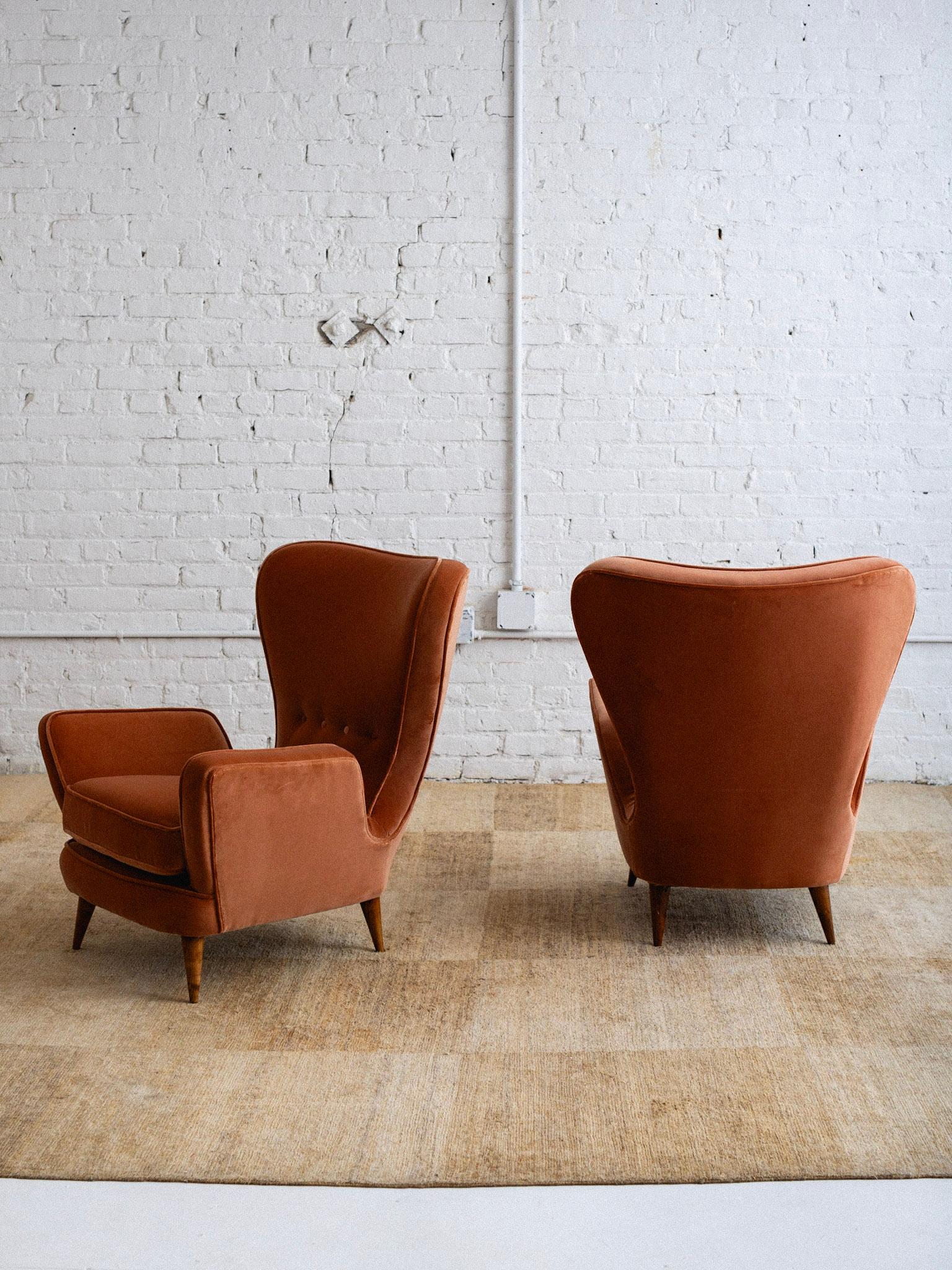 Italian Petite Armchairs by Emilio Sala & Giorgio Madini - a Pair For Sale