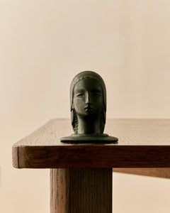 Zierliche Art Deco Bronze Büste
