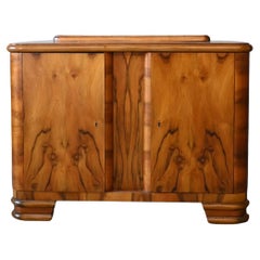 Petite Art Deco Burlwood Buffet Petite Art Deco Burlwood Buffet