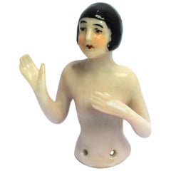 Flapper Girl Pin Cushion, Halbdoll, Petite, Art déco