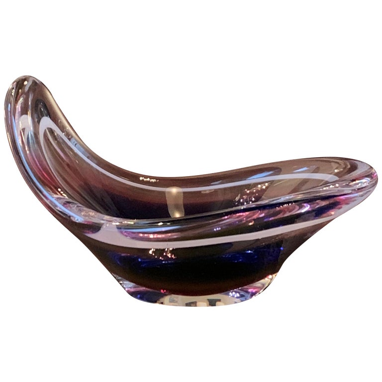 Petite Art Glass Coquille Bowl by Paul Kedelv for Flygsfors For Sale at  1stDibs | flygsfors glass