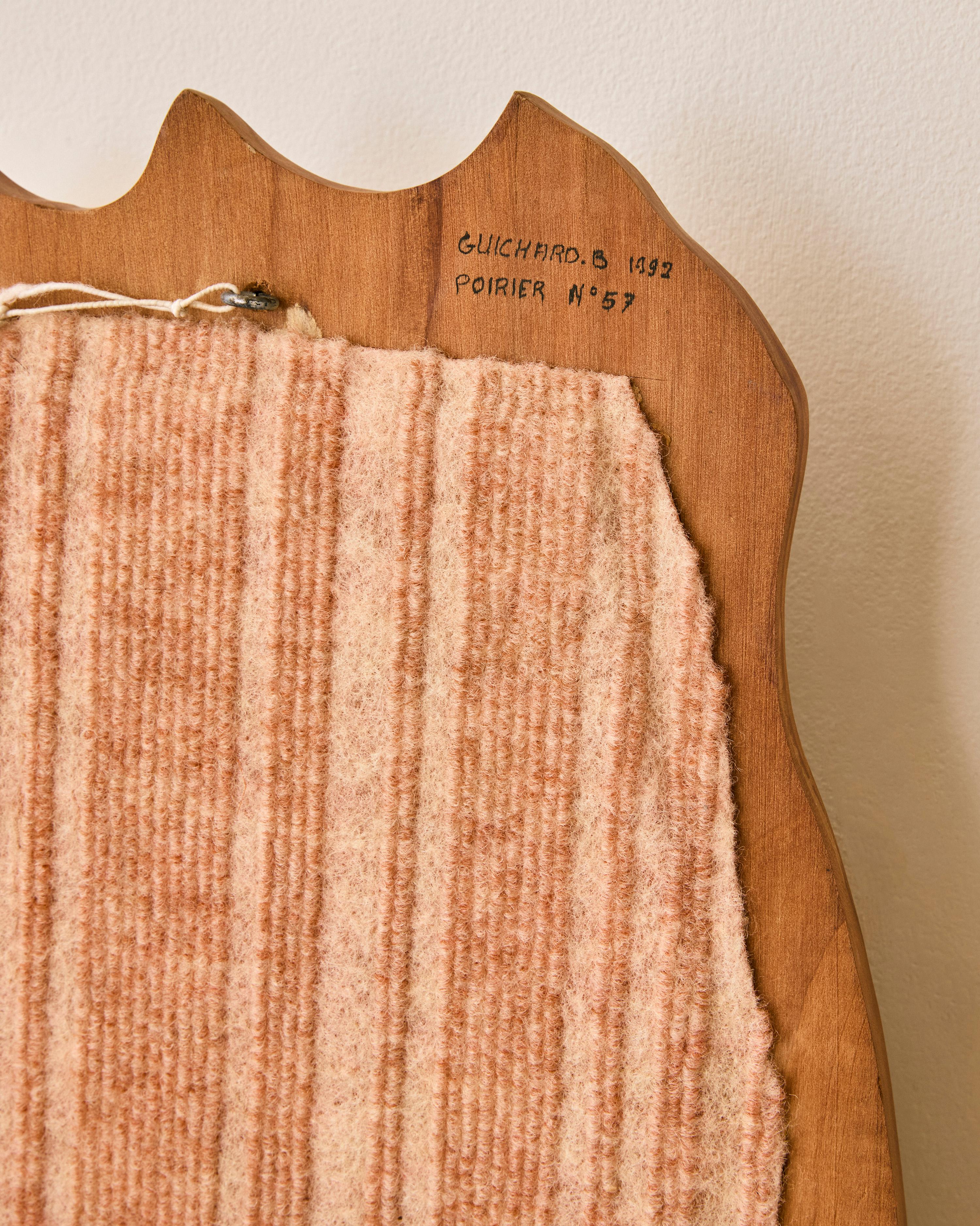 Petit miroir en bois fait par un artisan en vente 1