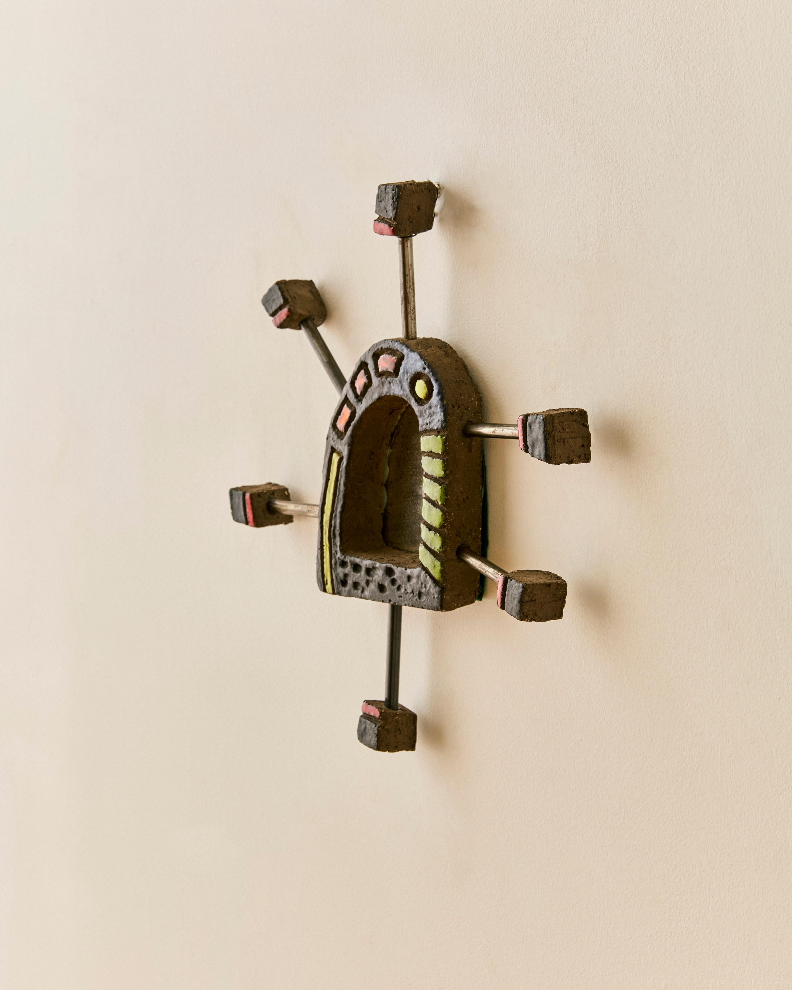 Petite Artisan Miroir d'art populaire à pointes Bon état - En vente à Long Island City, NY