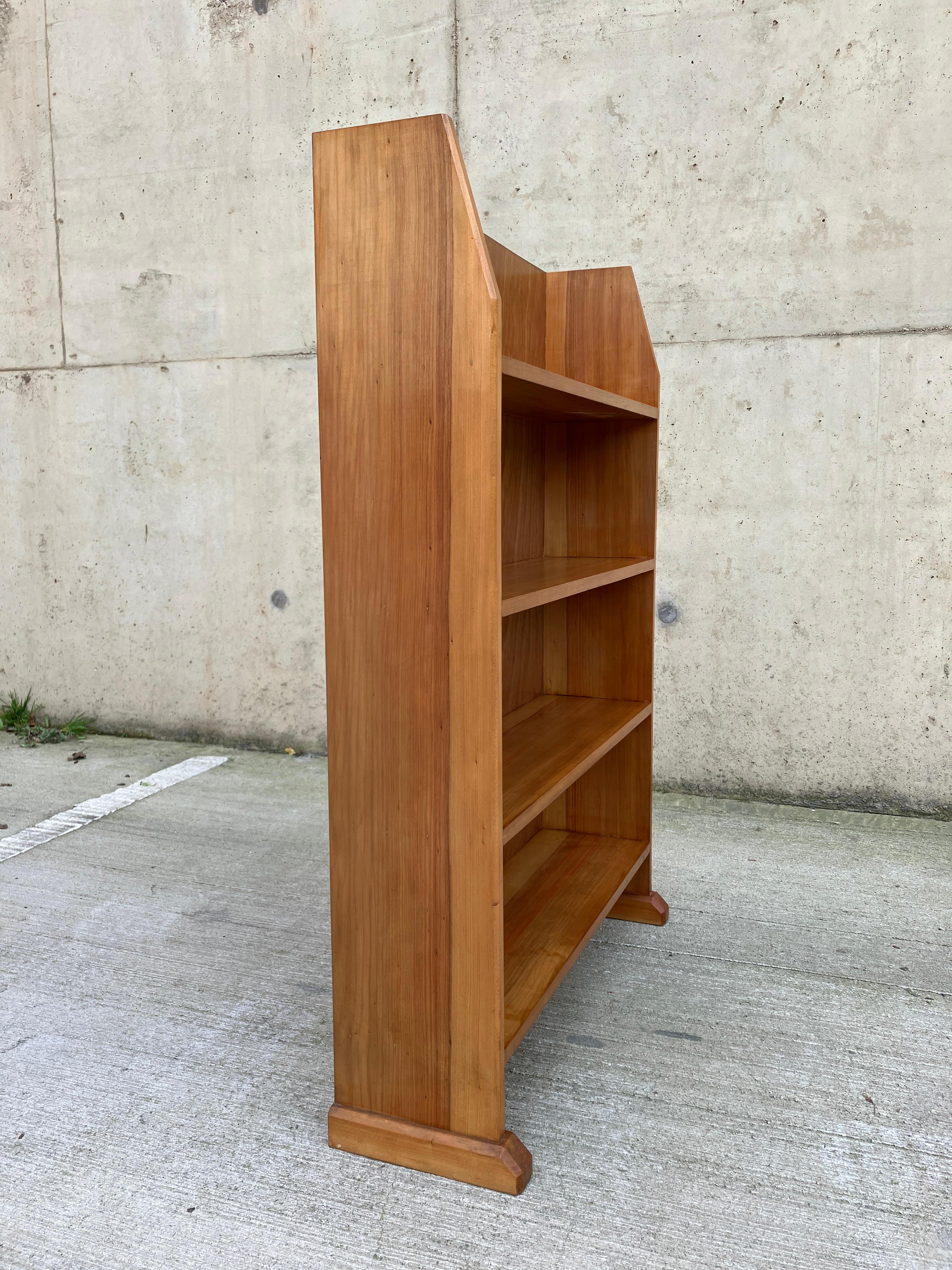 British Petite Arts and Crafts Bookcase  For Sale