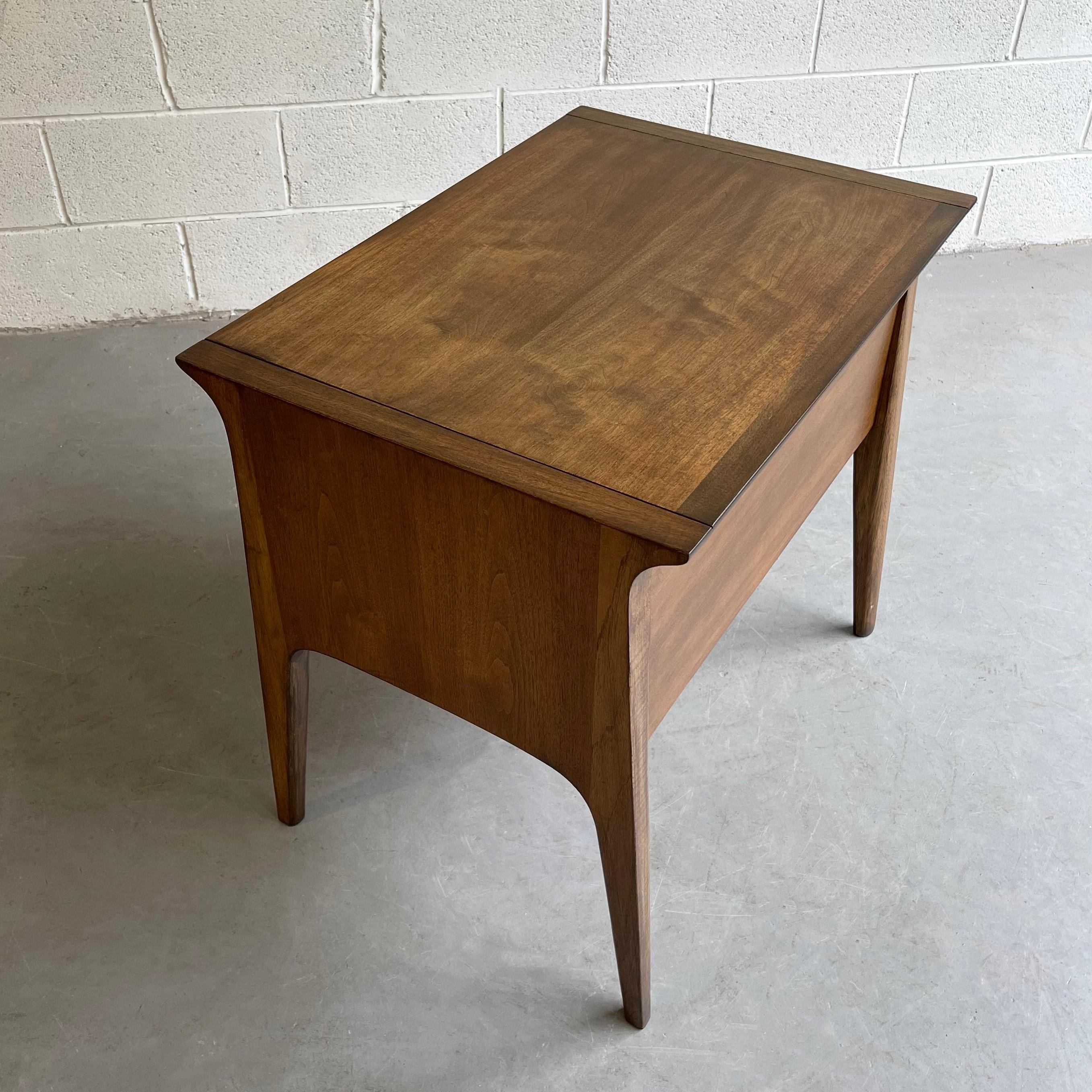 Petite Ash Sideboard Cabinet by John Van Koert for Drexel Profile In Good Condition For Sale In Brooklyn, NY