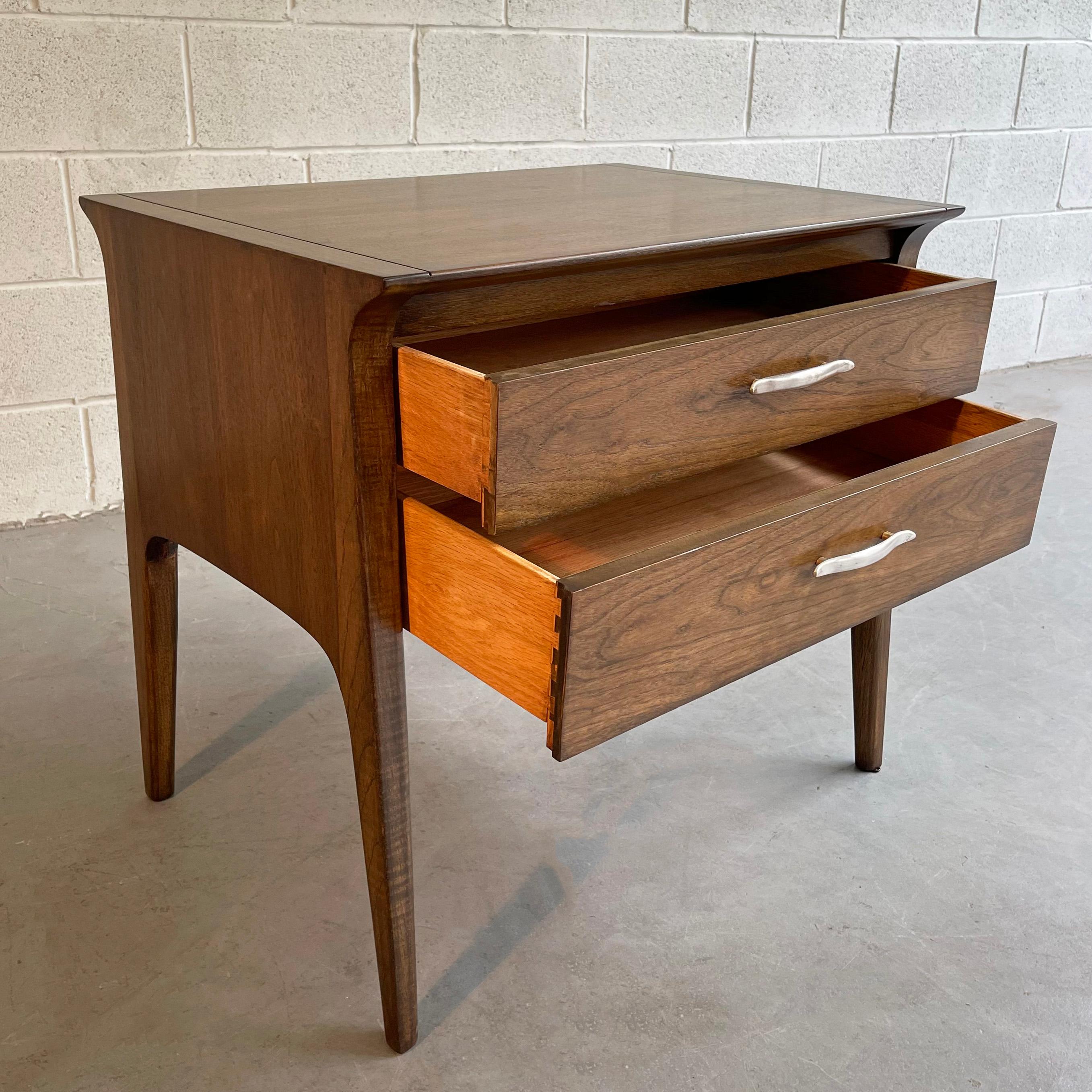 Petite Ash Sideboard Cabinet by John Van Koert for Drexel Profile In Good Condition For Sale In Brooklyn, NY