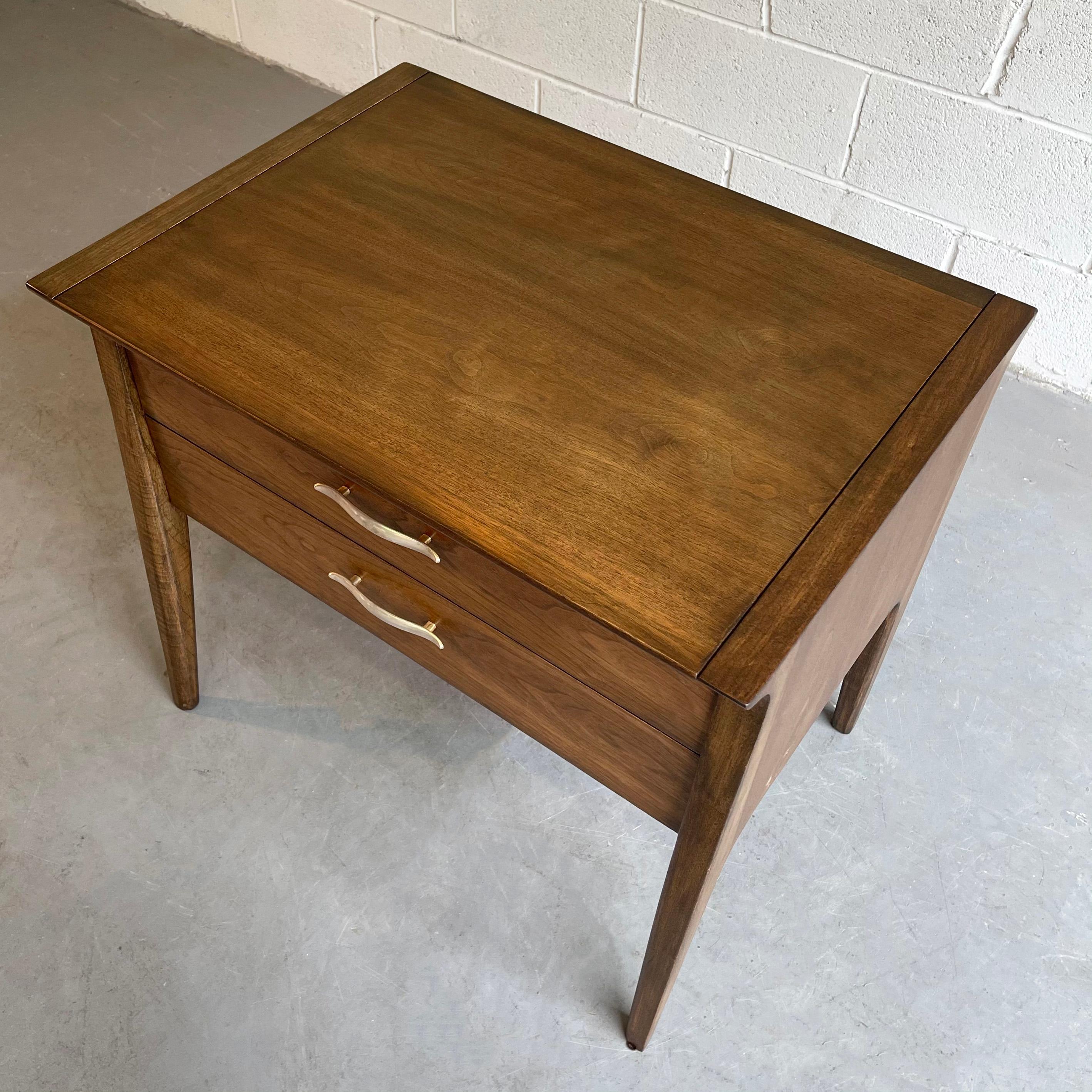 Petite Ash Sideboard Cabinet by John Van Koert for Drexel Profile For Sale 1