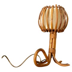 Petite Bamboo Table Lamp by Louis Sognot
