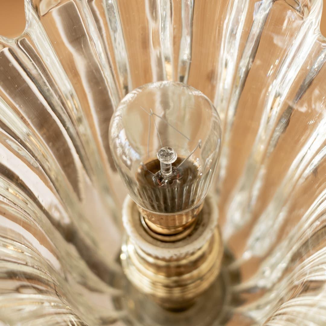Petite Barovier Glass and Brass Lamp 6
