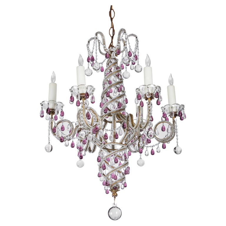 Chandi R Petite Beaded Chandelier For Sale at 1stDibs