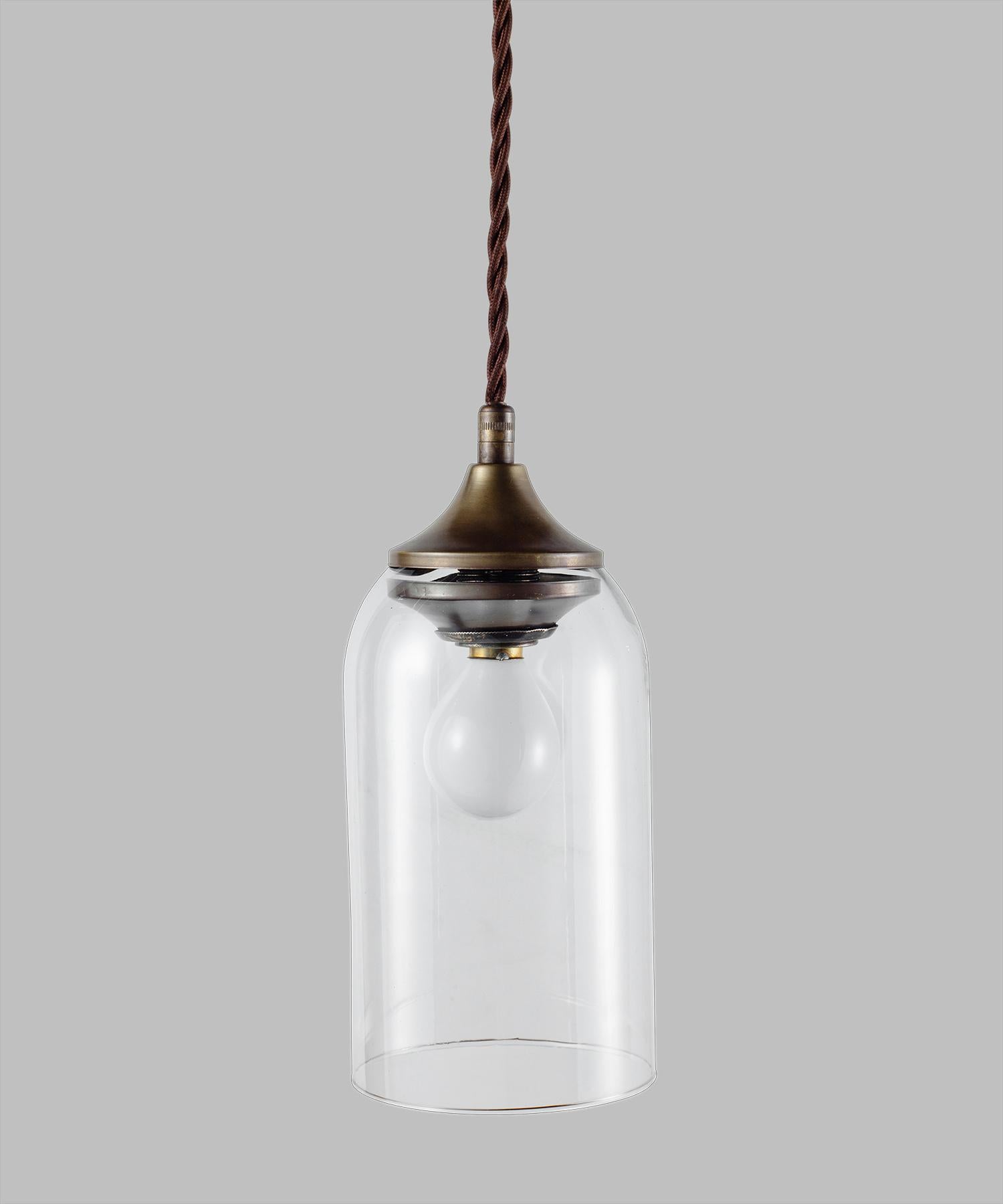 Modern Petite Bell Glass Pendant, Italy, 21st century