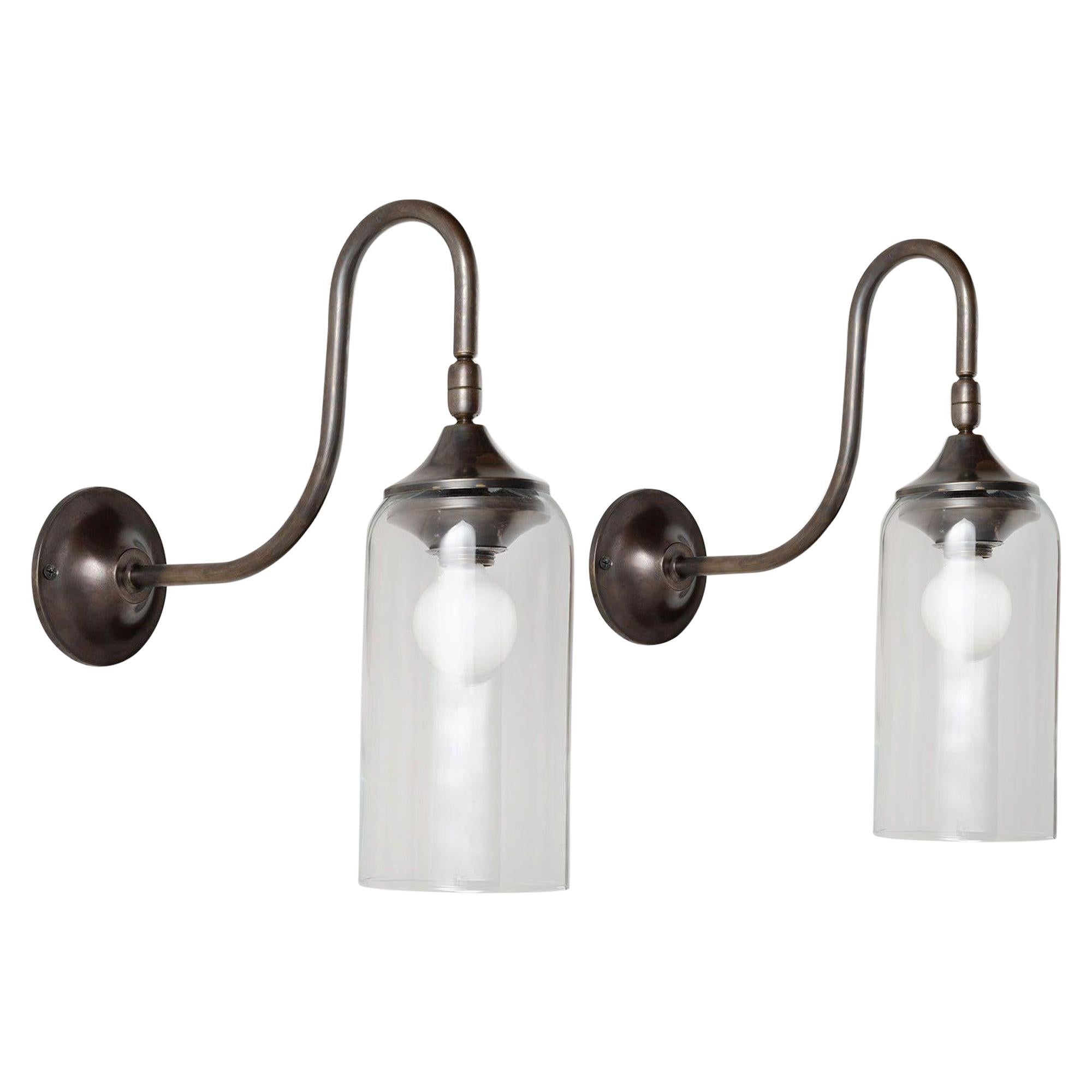Petite Bell Glass Sconce, Made in Italy For Sale