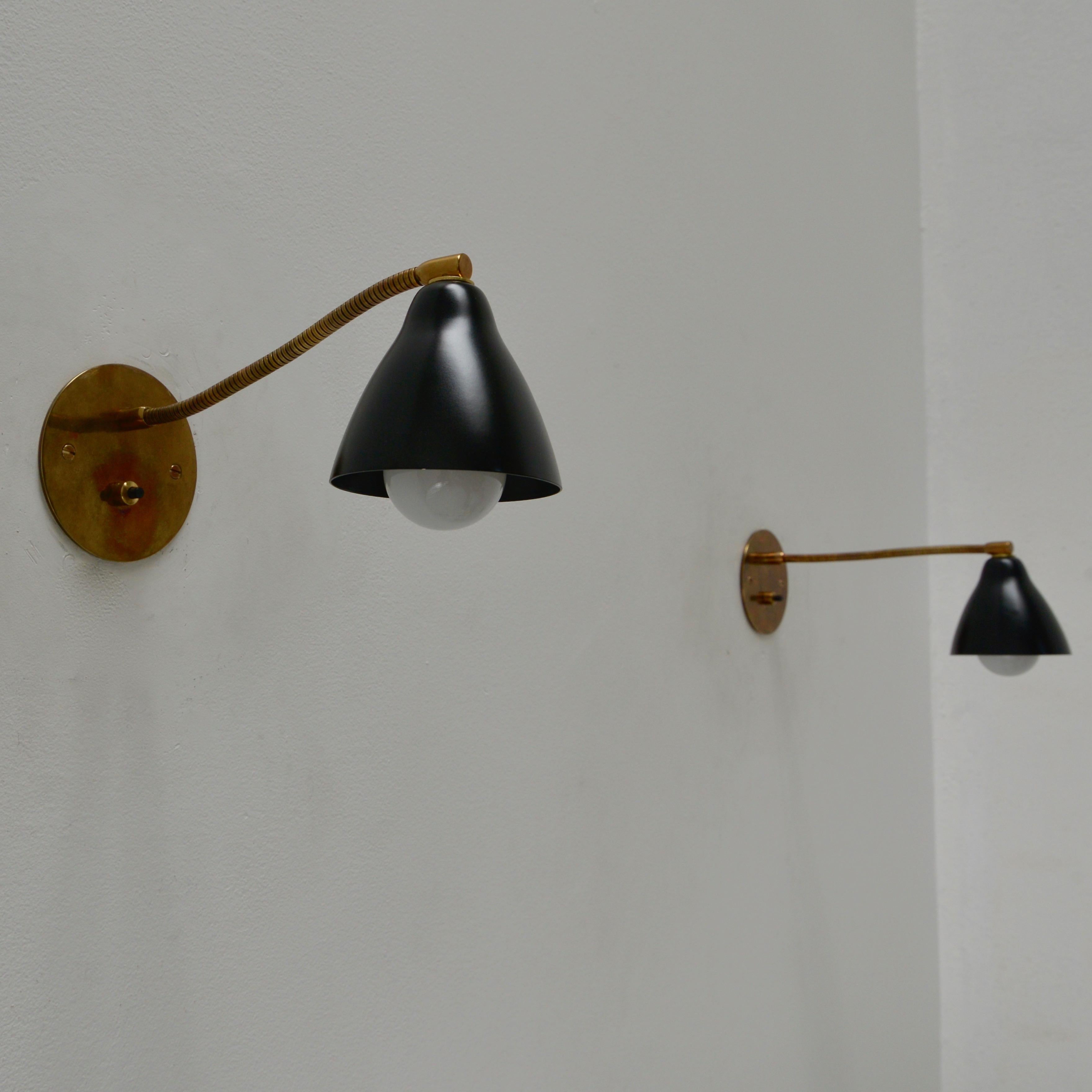 Petite Black Gooseneck Sconces 3