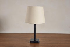 Petite Black Jacques Adnet Table Lamp