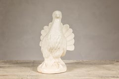 Petite Blanc de Chine Porcelain Fantail Pigeon Sculpture, Vintage