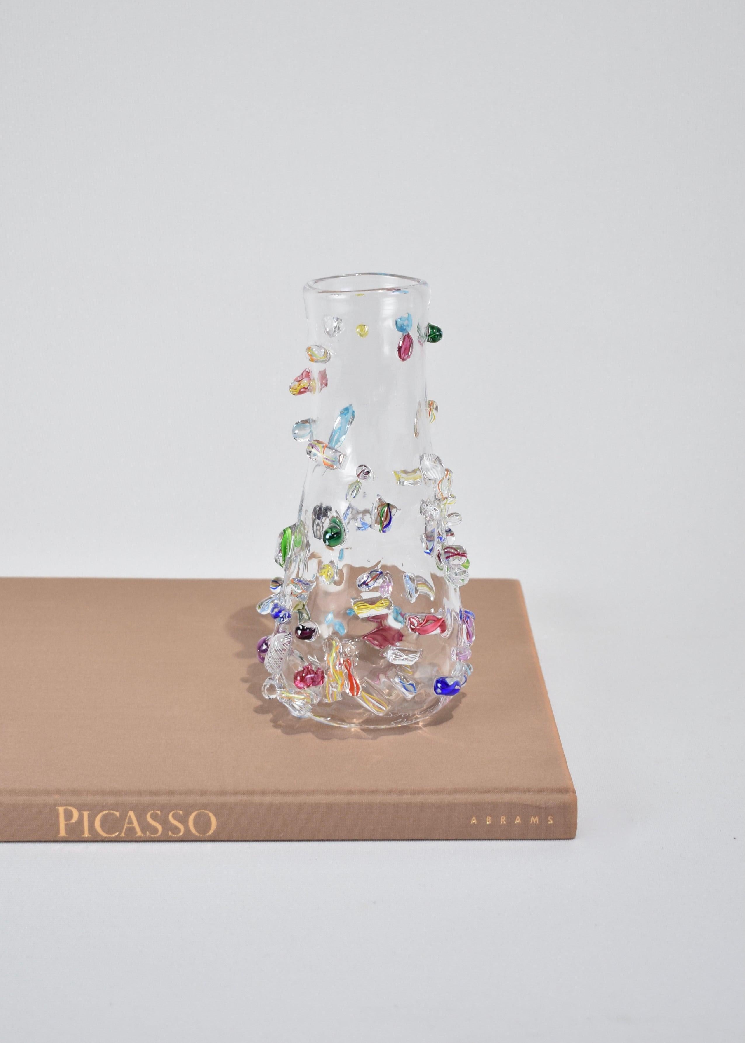 Contemporary Petite Blown Glass Vase
