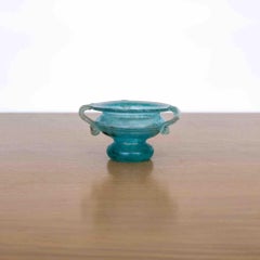 Petite Blue Amphora Scavo Vase