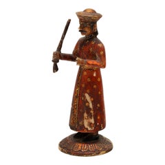 Petite Bone Carving of an Indian Soldier