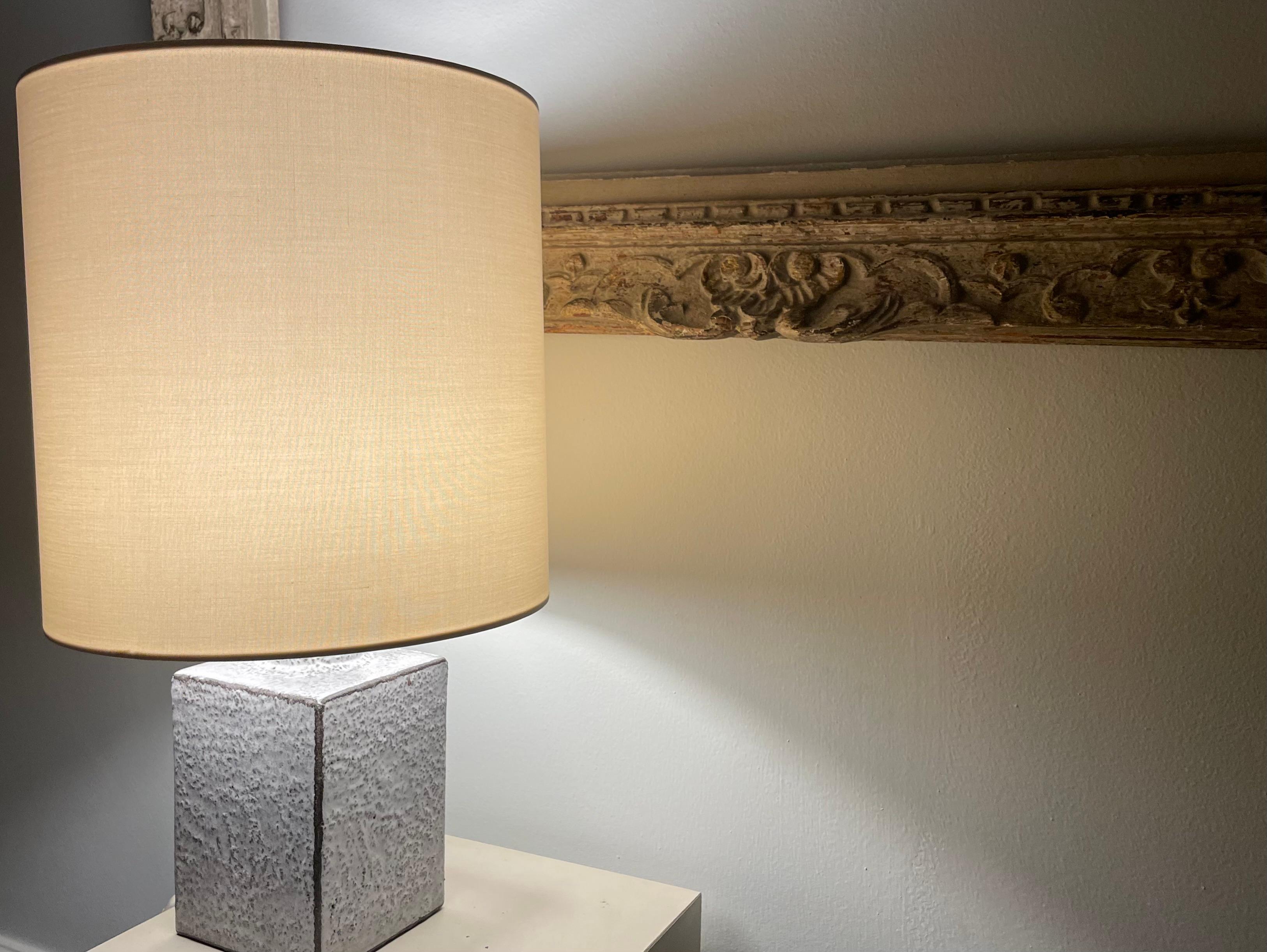 Kleine Keramiklampe in Flaschenform, Bruno Gambone zugeschrieben, Italien 1955. im Angebot 4