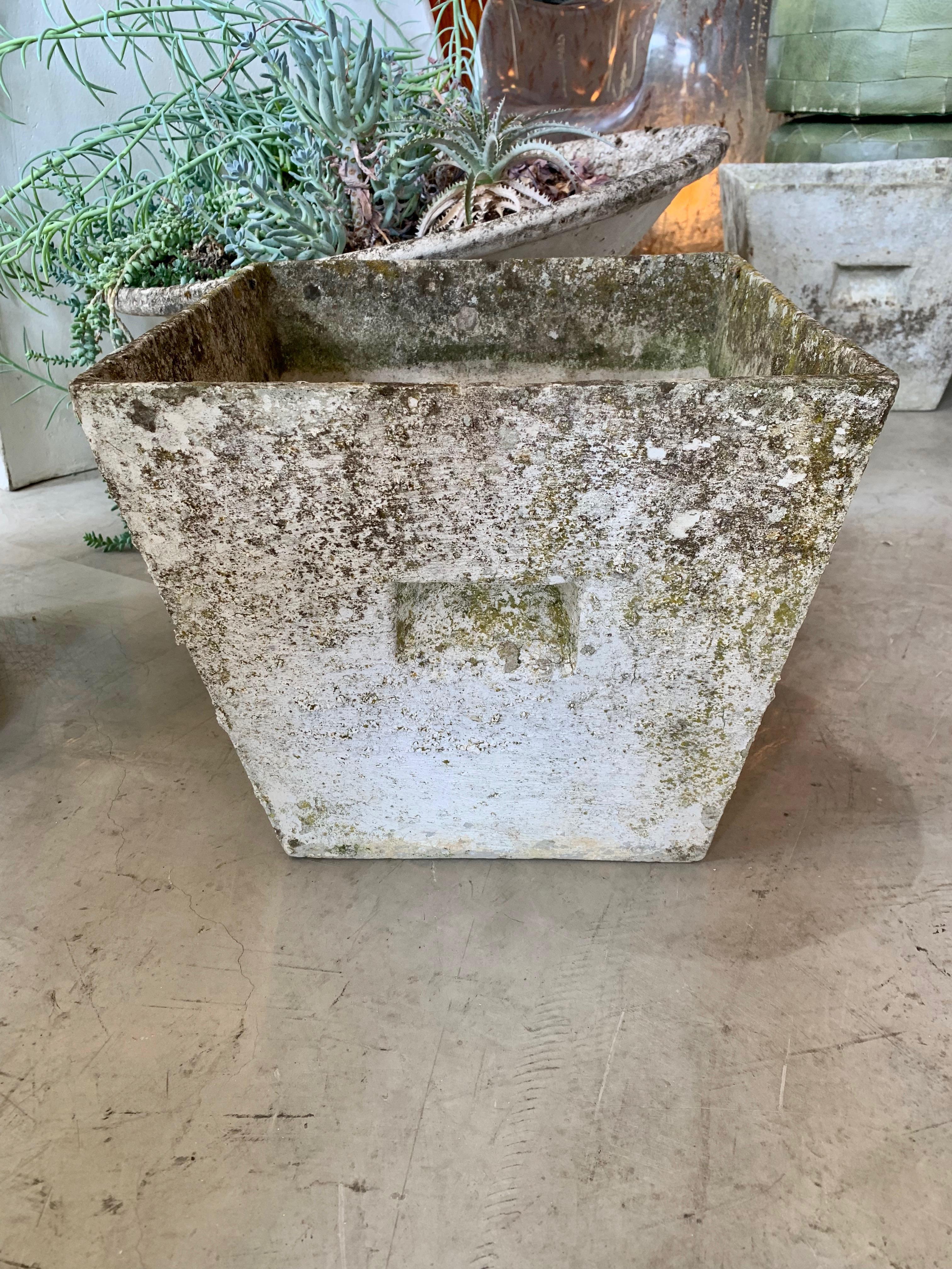 Concrete  Willy Guhl Petite Box Planters  For Sale