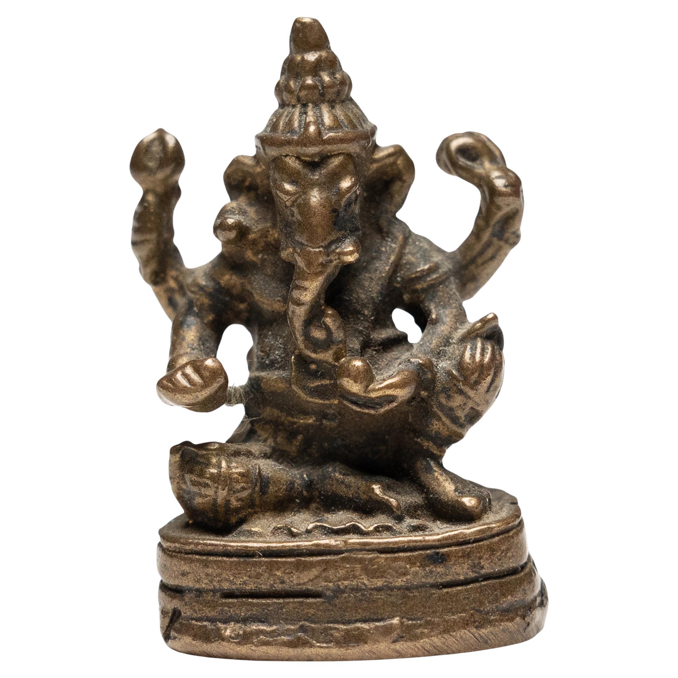 Petite amulette de Ganesha en laiton
