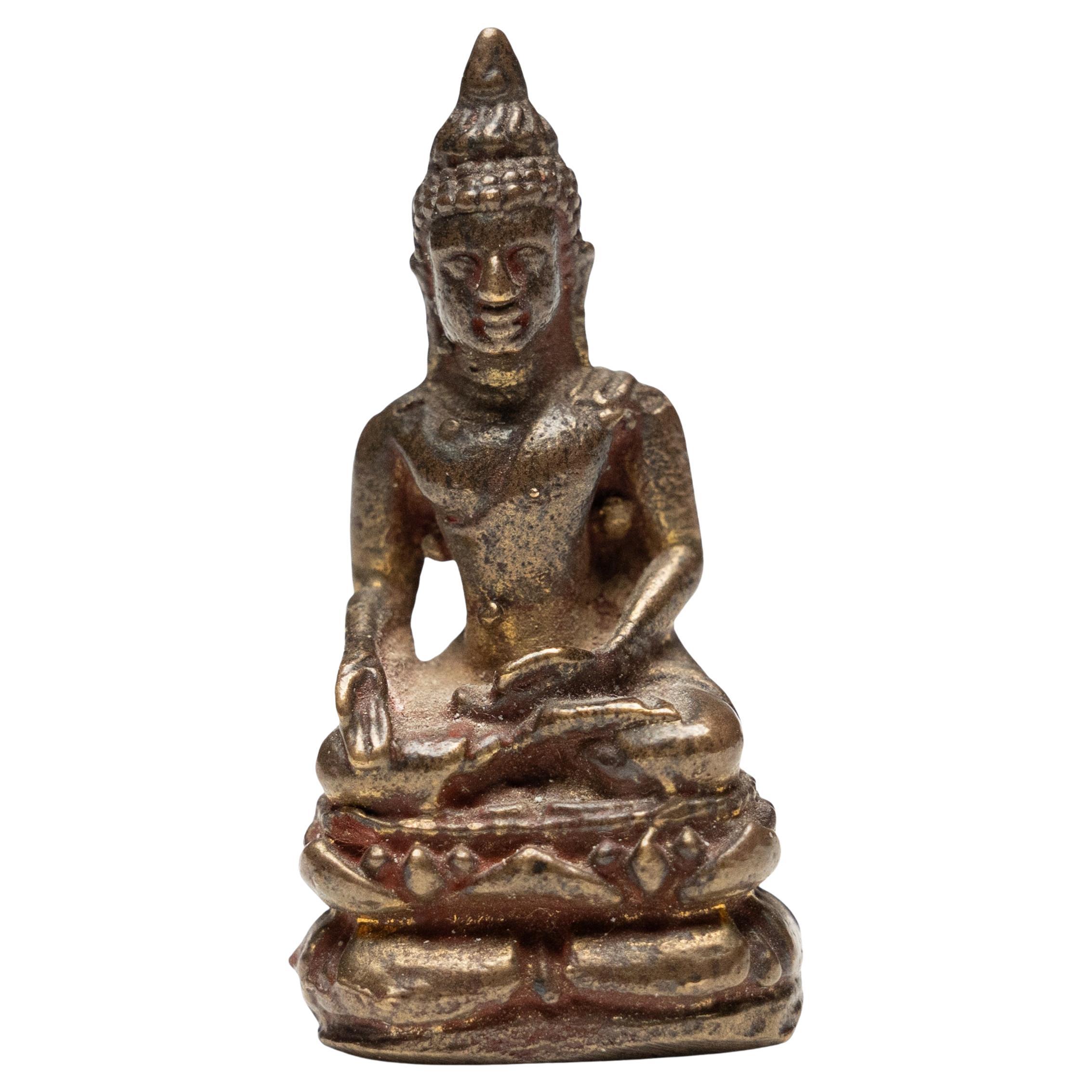 Kleines Messingamulett des Medizinbuddhas
