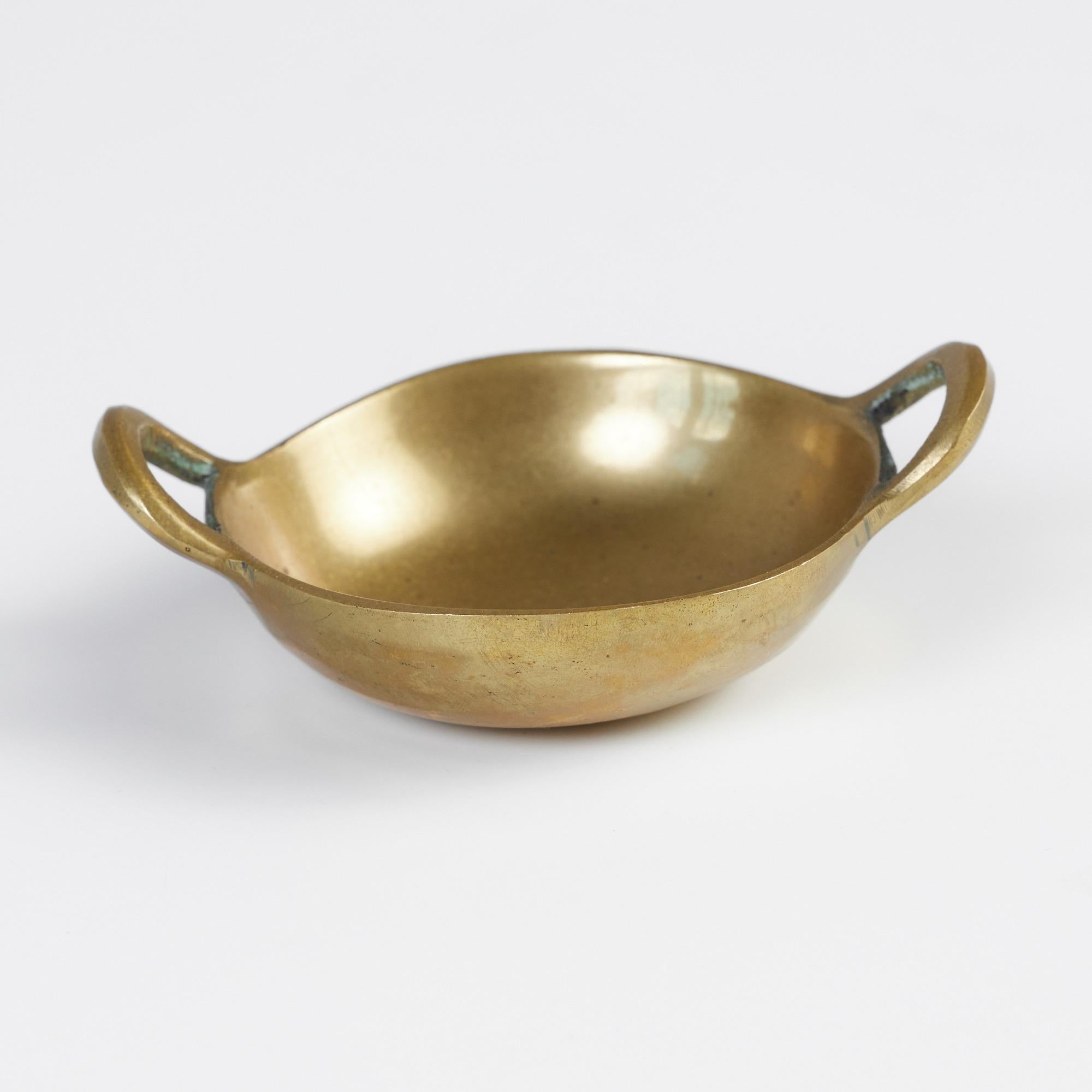 Petite Brass Dish with Handles 5