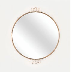 Petite Brass Loop Mirror by Josef Frank