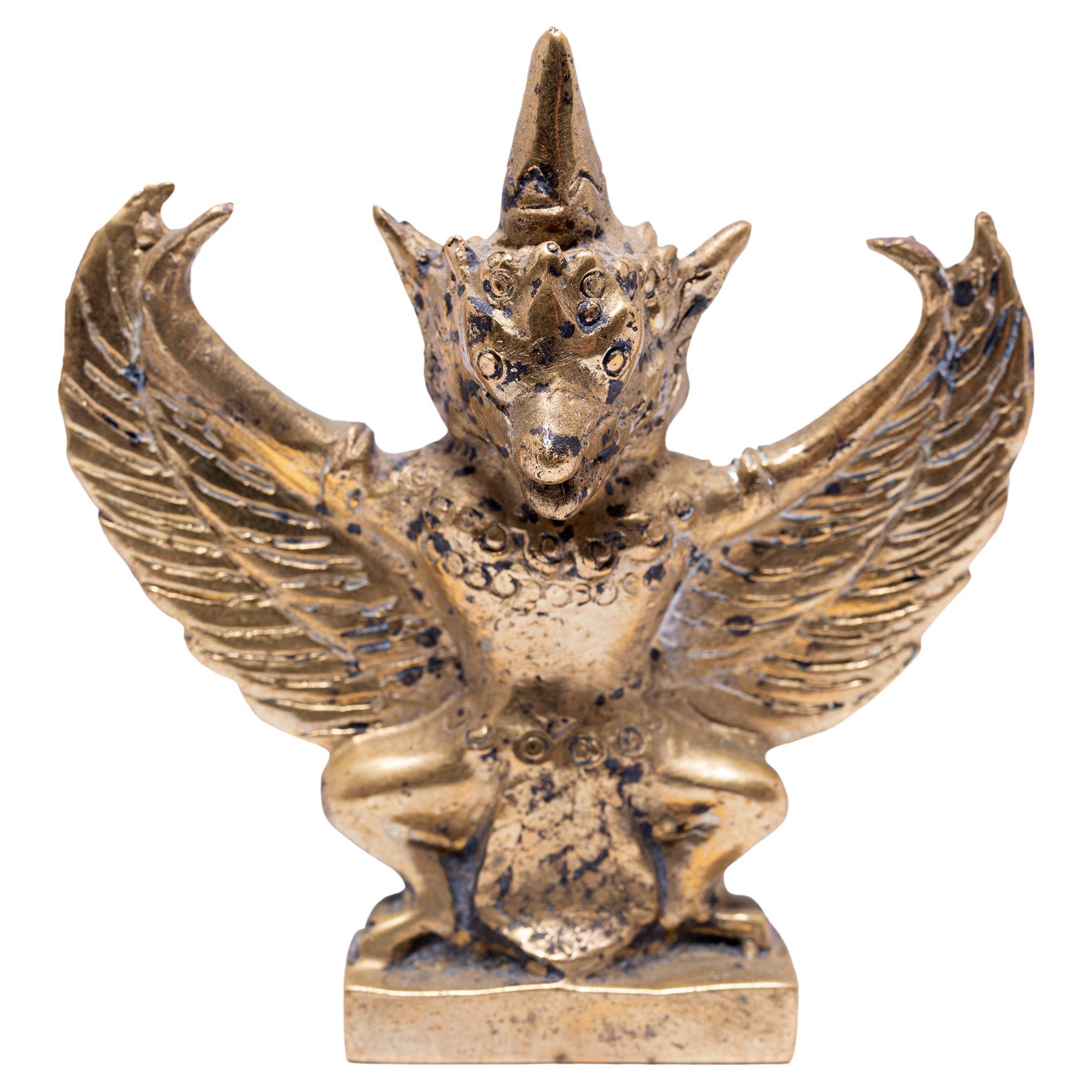 Petite Bronze Garuda Figurine For Sale