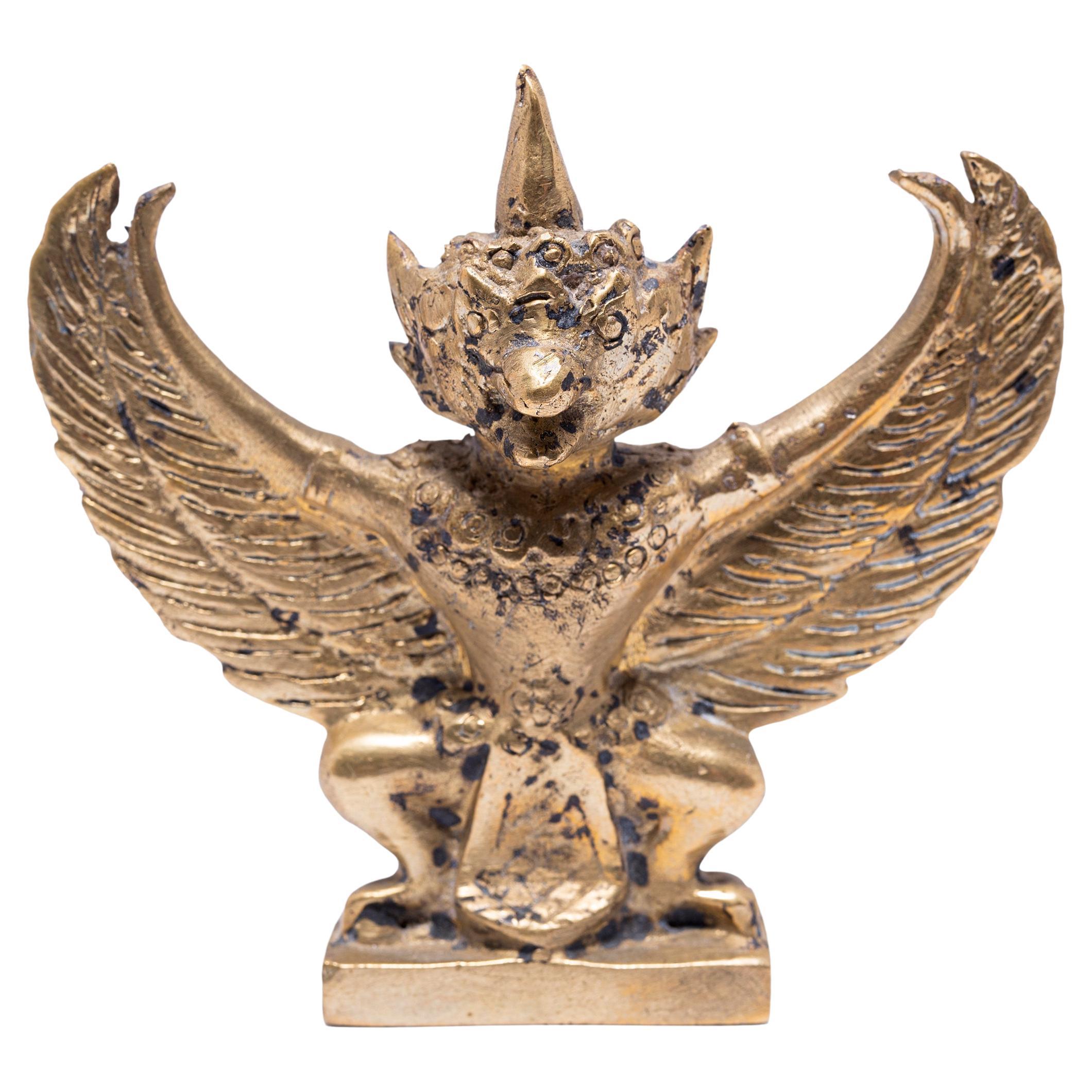 Petite figurine Garuda en bronze