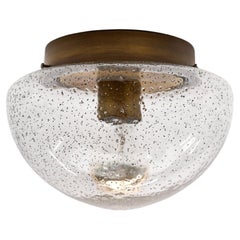 Petite lampe en verre en forme de champignon en bronze, Allemagne, années 1960