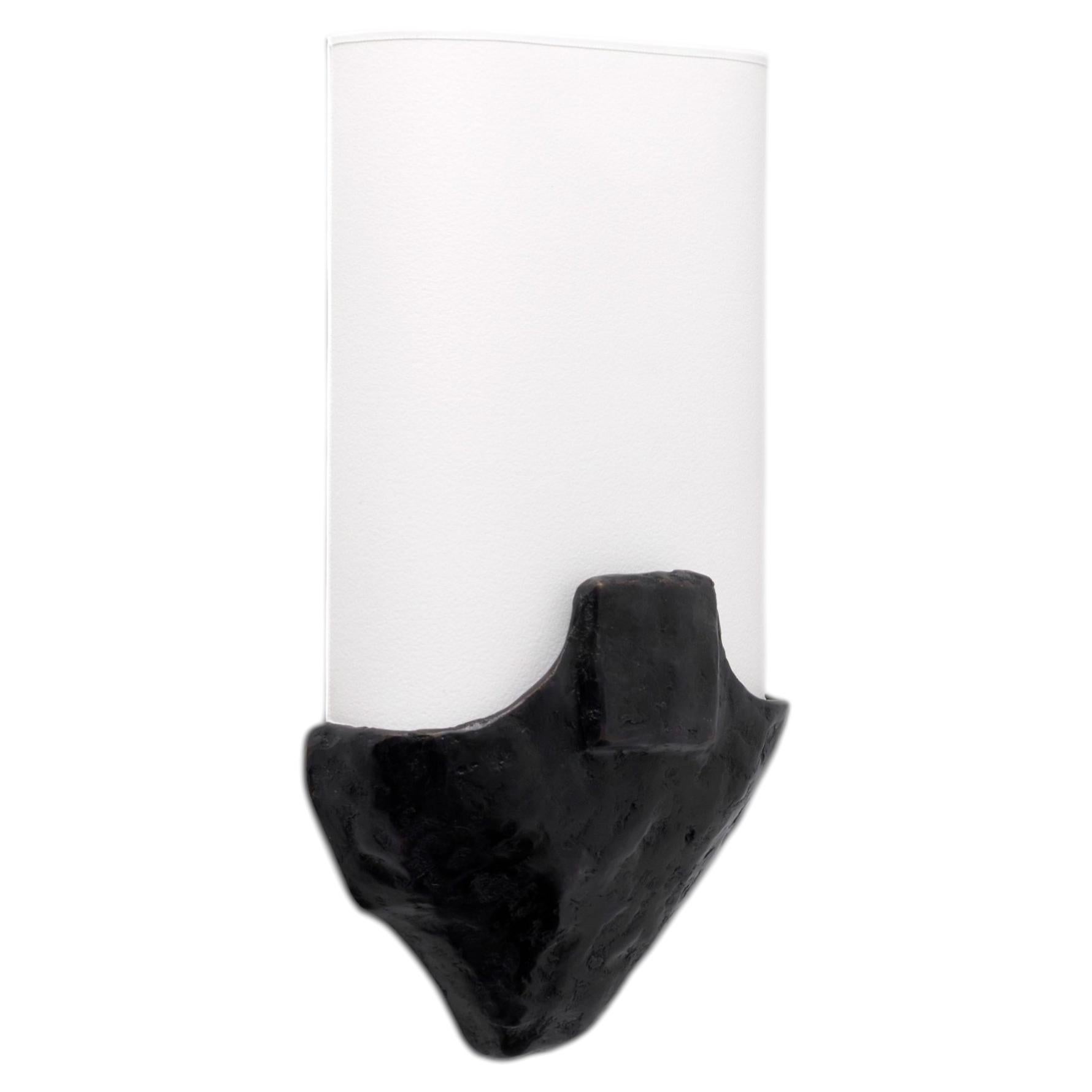 Petite Brume Wall Light in Black Patinated Bronze by Jules Desdoigts