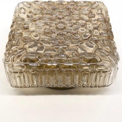 Plafoniera a incasso con motivo a bolle di vetro, anni '60