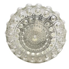Petite Bubble Glass Pattern Limburg Flush Mount Ceiling Light, 1960s