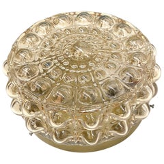 Petite Bubble Glass Pattern Limburg Flush Mount Ceiling Light, 1960s