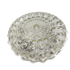 Petite Bubble Glass Pattern Limburg Flush Mount Ceiling Light, 1960s