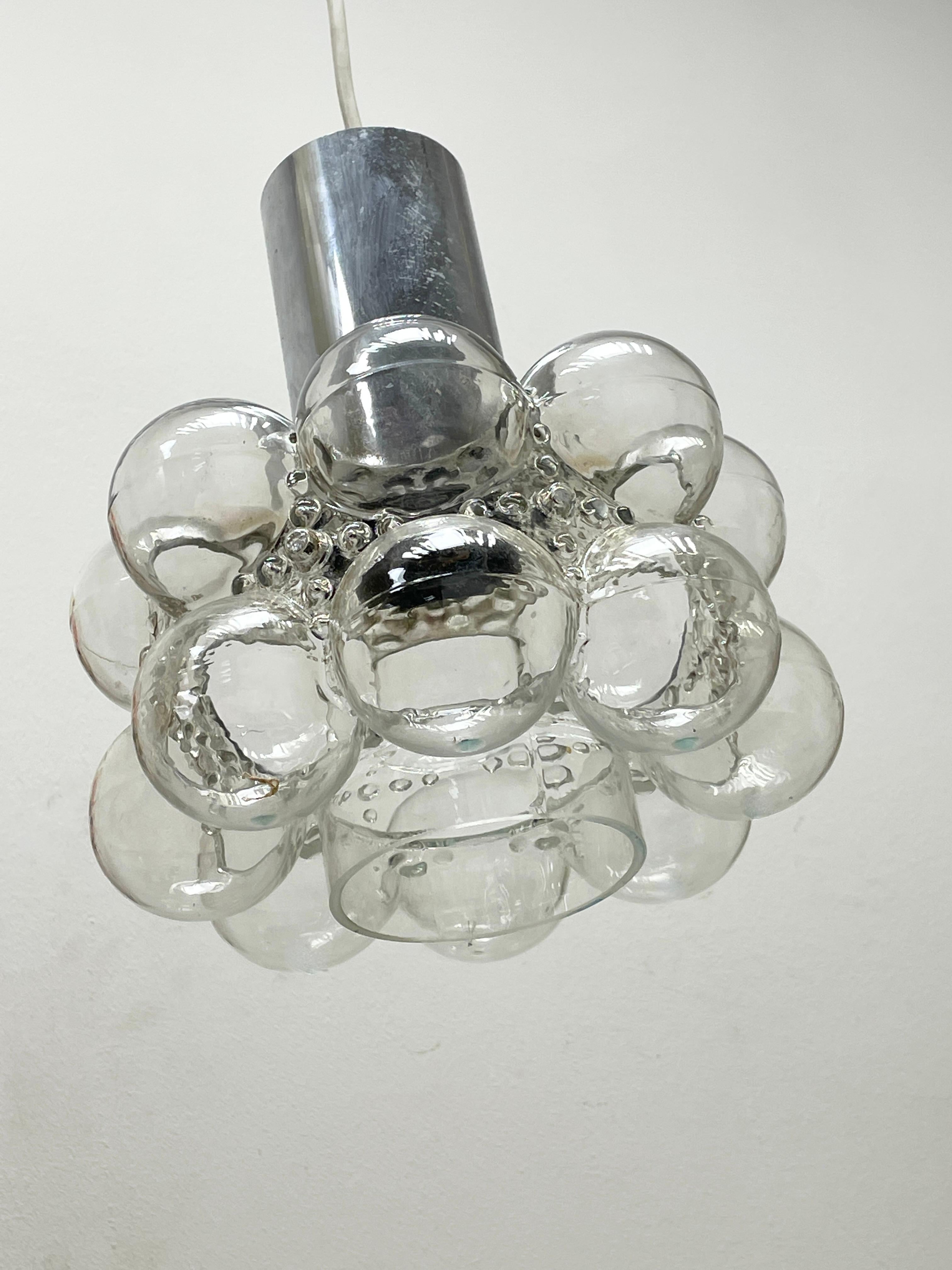 Petite Bubble Glass Pendant by Helena Tynell, Limburg, Germany In Good Condition For Sale In Nuernberg, DE