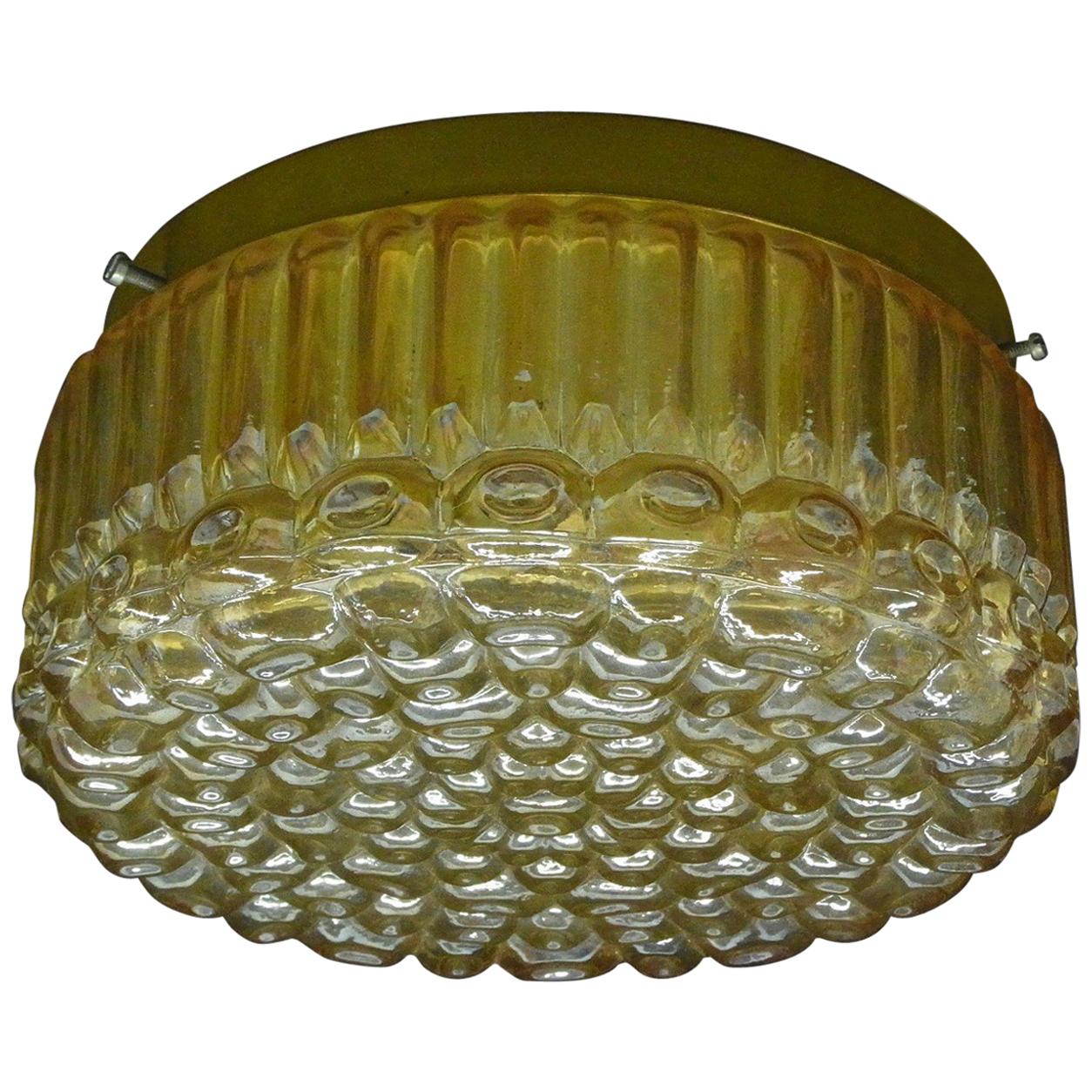 Petite Bubble Pattern Limburg Flush Mount Ceiling Light, 1960s