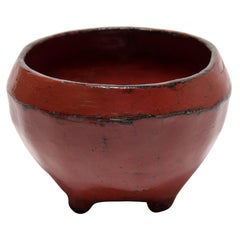 Petite Burmese Red Lacquer Bowl